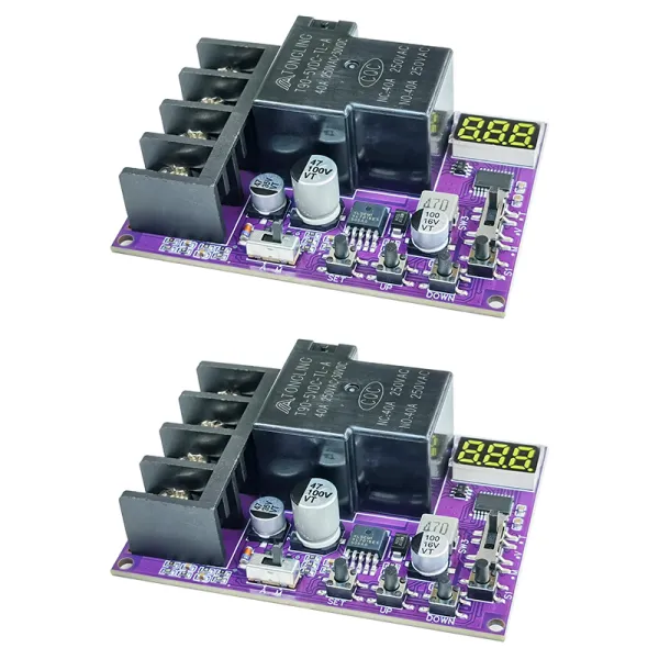 2PCS DC 5-60V 40A 2-in-1 Battery Low Voltage Charge Discharge Cut-off Protection Board