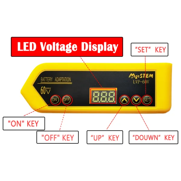MgcSTEM LVP-60V DeWalt Battery Adapter